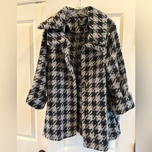 Houndstooth Jacket Coat